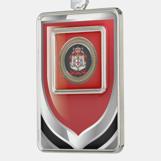 [600] Tempelwappen der Ritter Rahmen-Ornament Silber (Links)