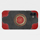 [600] Vegvisir - Viking Gold Magic Runic Compass Case-Mate iPhone Hülle (Rückseite (Horizontal))