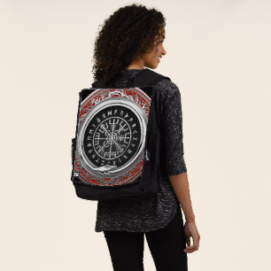 [600] Vegvisir - Viking Silver Magic Runic Compass Rucksack