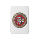 [600] Wappen-Teutonenkappe Badematte (Vorderseite Vertikal)