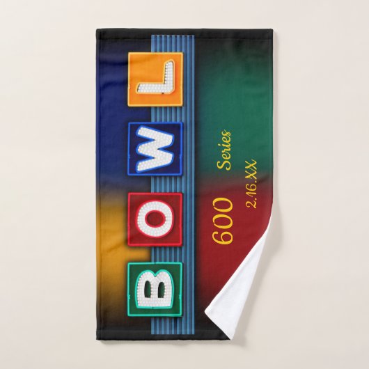 600er-Serie oder Serienwertung Ihrer Wahl, Bowling Handtuch (Handtuch)
