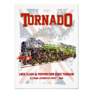 60163 Tornado Vintage-Dampflok  Fotodruck