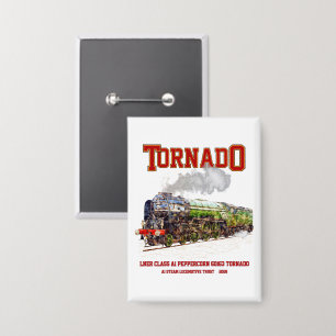 60163 Tornado Vintage-Dampflokomotive  Button