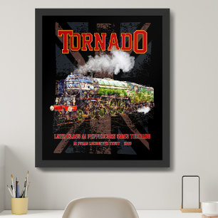 60163 Tornado Vintage-Dampflokomotive  Poster