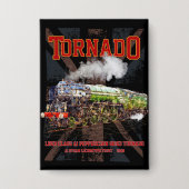 60163 Tornado Vintage Dampfzuglokomotive Button (Vorderseite)