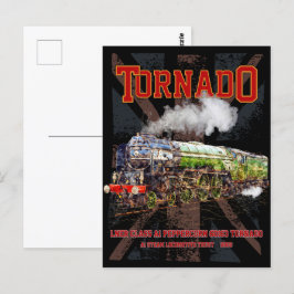 60163 Tornado Vintage Dampfzuglokomotive Postkarte