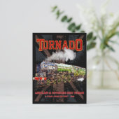 60163 Tornado Vintage Dampfzuglokomotive Postkarte (Stehend Vorderseite)