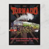 60163 Tornado Vintage Dampfzuglokomotive Postkarte (Vorderseite)