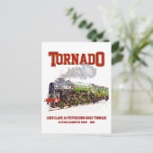 60163 Tornado Vintage Dampfzuglokomotive Postkarte (Stehend Vorderseite)