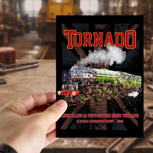 60163 Tornado Vintage Dampfzuglokomotive Postkarte