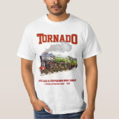 60163 Tornado Vintage Dampfzuglokomotive T-Shirt (Vorderseite)