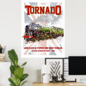 60163 Tornado Vintage Steam Train Locomotive Poster (Heimbüro)