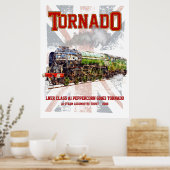 60163 Tornado Vintage Steam Train Locomotive Poster (Küche)