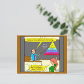 607 Cartoon für grundlegende menschliche Bedürfnis Postkarte (Stehend Vorderseite)
