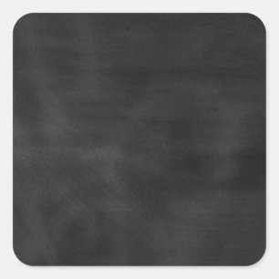 6089 Kalkboard SCHWARZE KALKKARTE TEXTURE GRUNGE T Quadratischer Aufkleber