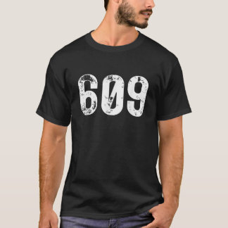 609 Area Code Trenton NJ Mobile Telefone Area Cod T-Shirt