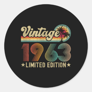 60 1963 60. RUNDER AUFKLEBER