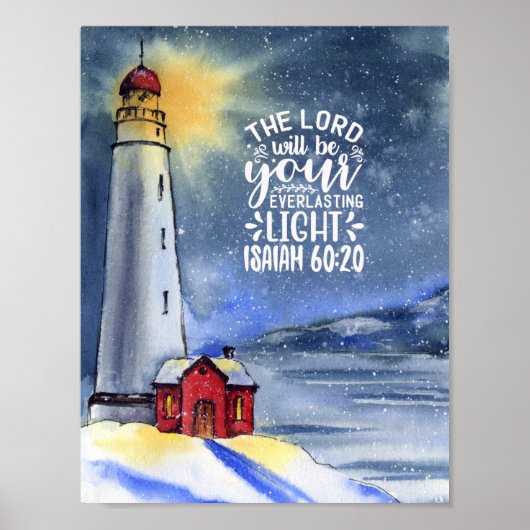 60:20 The Lord Will Be Your Light Poster (Vorne)
