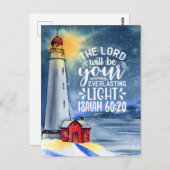 60:20 The Lord Will Be Your Light Postkarte (Vorne/Hinten)