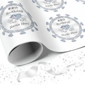 60., 75., 100. Diamant Wrapping Paper, Roll Geschenkpapier