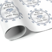 60., 75., 100. Diamant Wrapping Paper, Roll Geschenkpapier (Rolleneckpunkt)