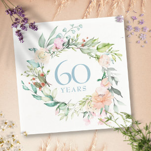 60. / 75. Jubiläum Country Roses Floral Serviette