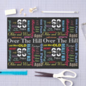 60. Alles Gute zum Geburtstag in einer Seidenpapier (Handwerk)