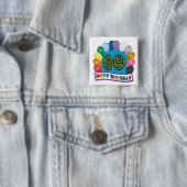 60. Alles- Gute zum Geburtstagballon-Waren Button (Beispiel)