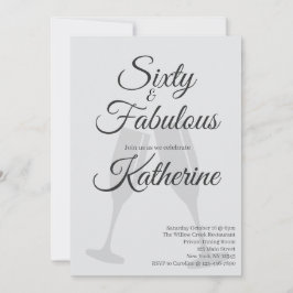 60 and Fabulous | 60th Birthday Party Einladung