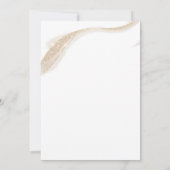 60 and Fabulous Gold 60th Birthday Einladung (Rückseite)