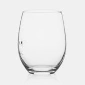 60 and Fabulous Sixtieth Birthday Elegant Script Weinglas Ohne Stiel (Links)