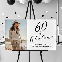 60 and Fabulous Sixtieth Birthday Photo Script