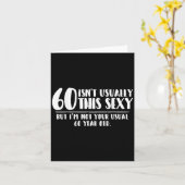 60 And Y Shirt Funny 60th Birthday Gift Karte (Gelbe Blume)