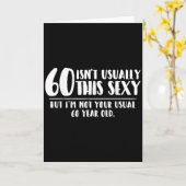 60 And Y Shirt Funny 60th Birthday Gift Karte (Gelbe Blume)