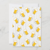 60. Beer Birthday Party Meilenstein Einladung (Rückseite)