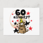 60 Bereits zum Geburtstag Postkarte (Vorderseite)