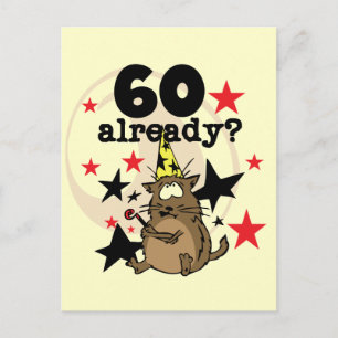60 Bereits zum Geburtstag Postkarte