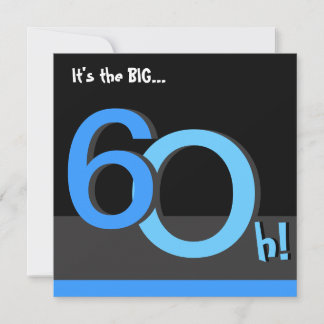 60. Big 6Oh! Einladung zur Geburtstagspartei - bla