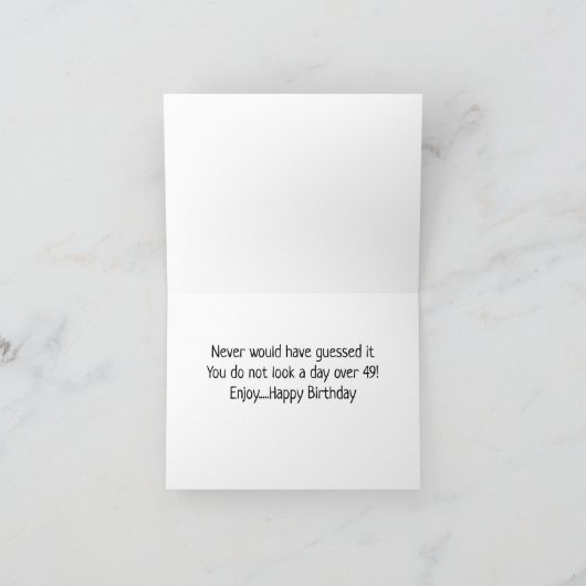 *60. BIRTHDAY* HA HA (FUNNY DOG SPASS) Karte (Innenseite)