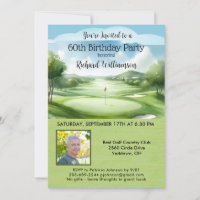 60. Birthday Party Foto Golf