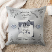 60. bis 75. Hochzeits-Jahrestags-Geschenk Kissen (Decke)