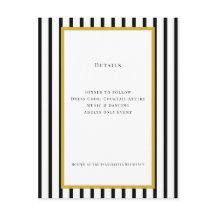 60. Black & Gold Geburtstagsdetails Karte Einlage