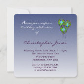 60. Blue Balloon Einladung (Rückseite)