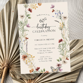 60. Blumengeburt Einladung