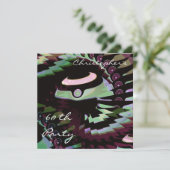 60. Bowls Geburtstag Einladung (Stehend Vorderseite)