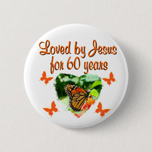 60. BUTTERFLY BIRTHDAY DESIGN BUTTON