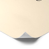 60 Champagner Hochzeitskarte Poster (Ecke)