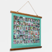 60 Collage Montage und Text - Farbe bearbeiten Wandteppich Mit Holzrahmen (Gewinkelt)