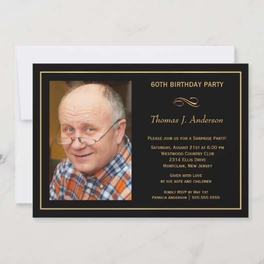 60. Das Schwarze u. das Gold des Einladung (Vorderseite)