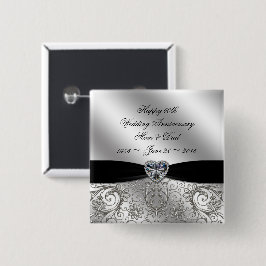 60. Diamant-Hochzeitstag-Knopf Button